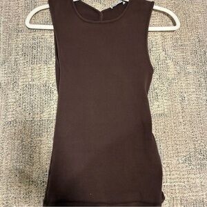 Zara Chocolate Brown Tank Top